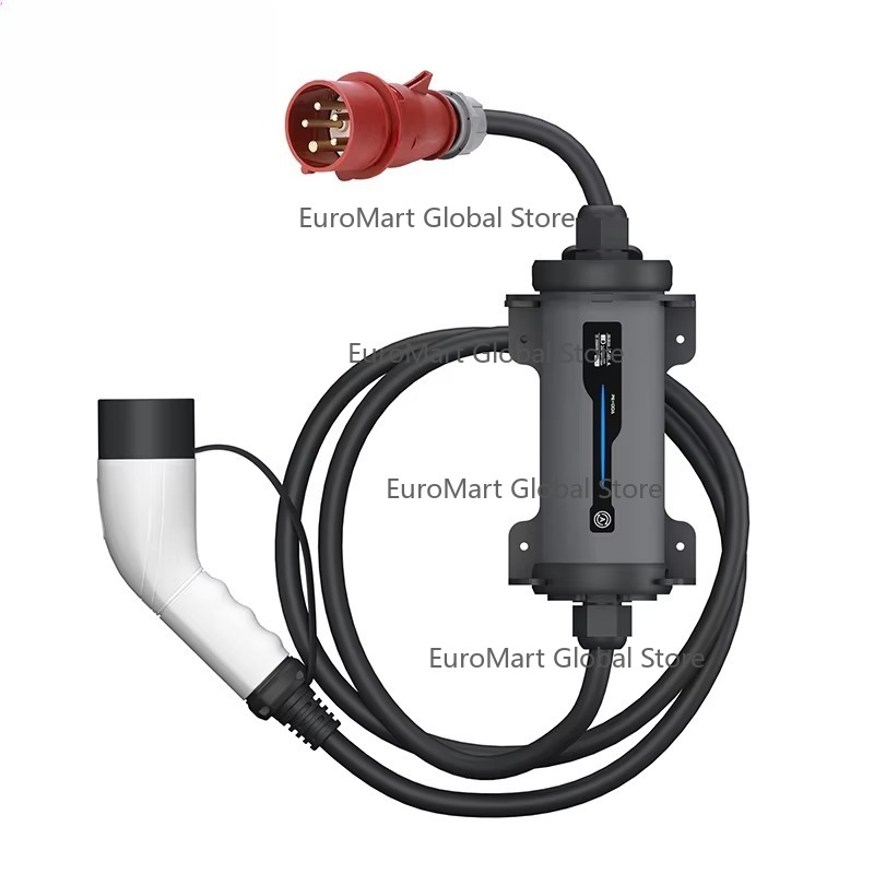 Portable Ev Charger 32A Type 2 Cee Plug - 타입 2 레드 CEE 플러그 전기차