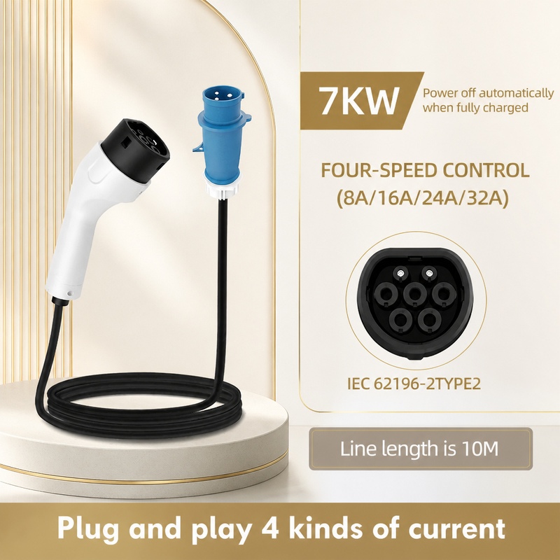 로마다 7KW 32A 전기차 휴대용 충전기 3M 5M  - Portable Ev Charger 32A Type 2 Cee Plug 리뷰 및 가격