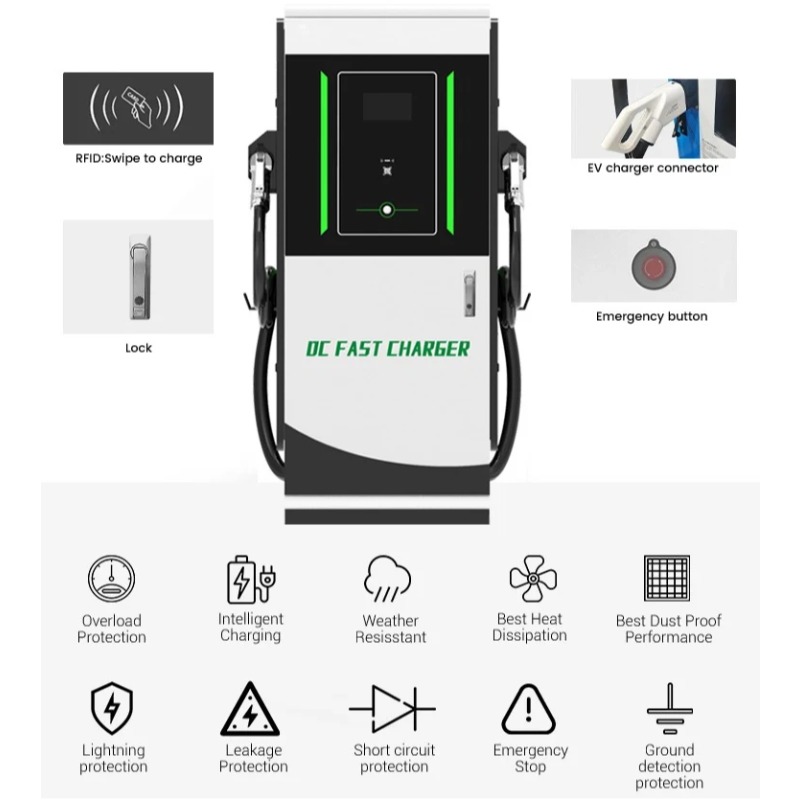EV 충전소 DC 30kW 월박스 고속 충전기 CCS2 - Dc Fast Charger 30Kw Wallbox Commercial 리뷰 및 가격