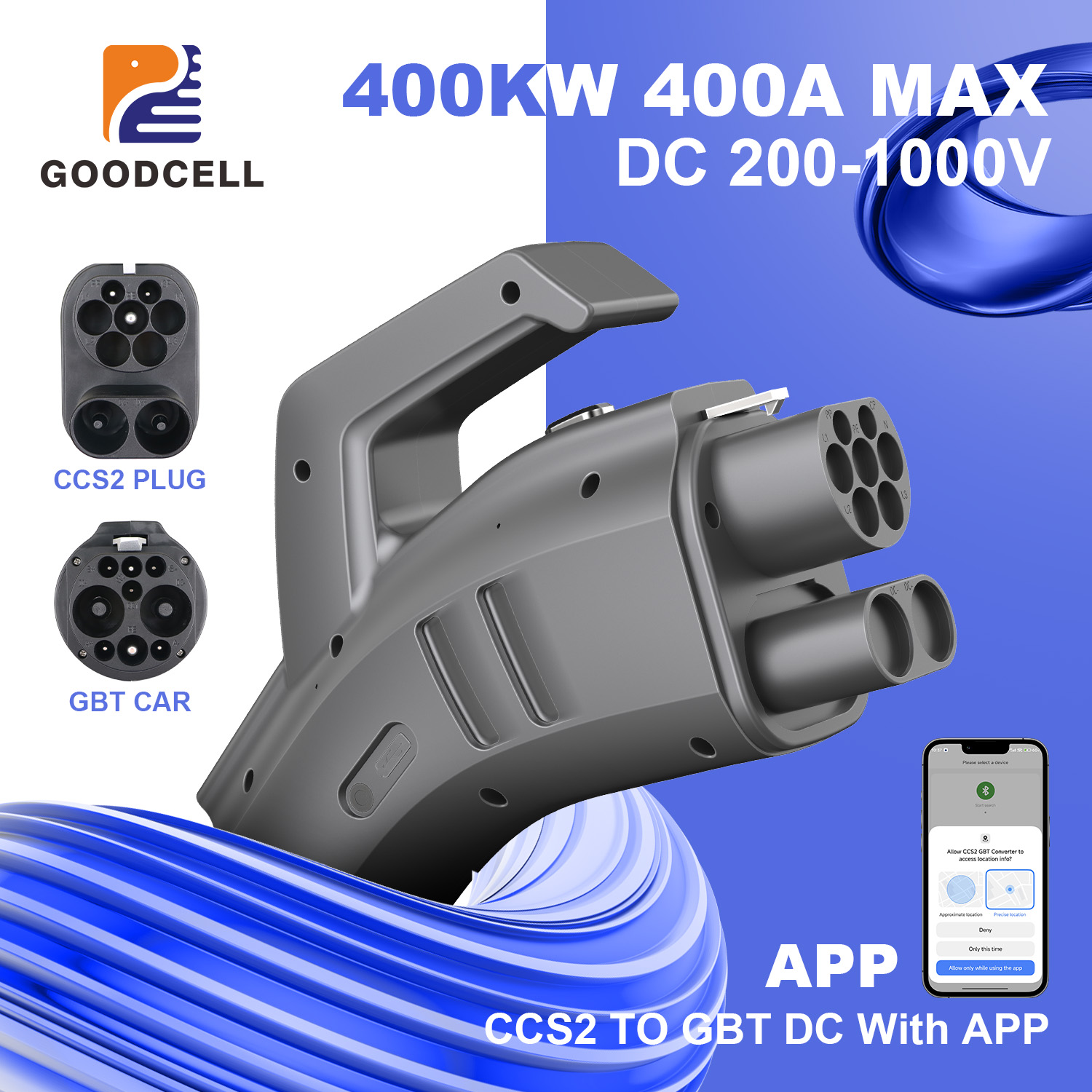 GOODCELL CCS2 to GB/T 전기차 충전 어 - Gb/T To Ccs2 200A Fast Charging Adapter 리뷰 및 가격