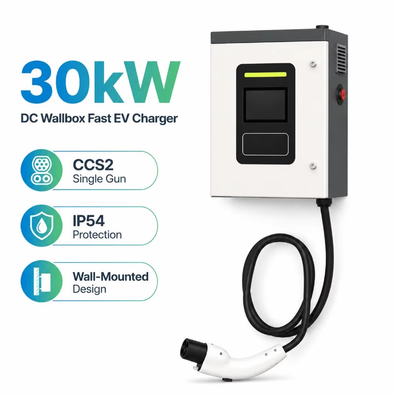 맞춤형 30kW CCS2 DC 고속 전기차 충전기 월박 - Dc Fast Charger 30Kw Wallbox Commercial 리뷰 및 가격
