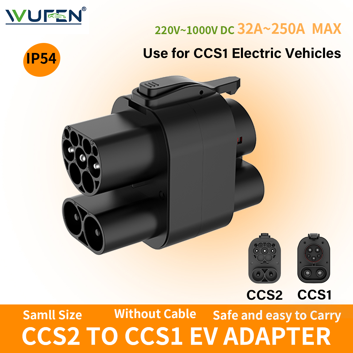 WUFEN CCS2-CCS1 EV 어댑터 32A~250 - Ccs2 To Ccs1 Fast Charge Adapter 250Kw 리뷰 및 가격
